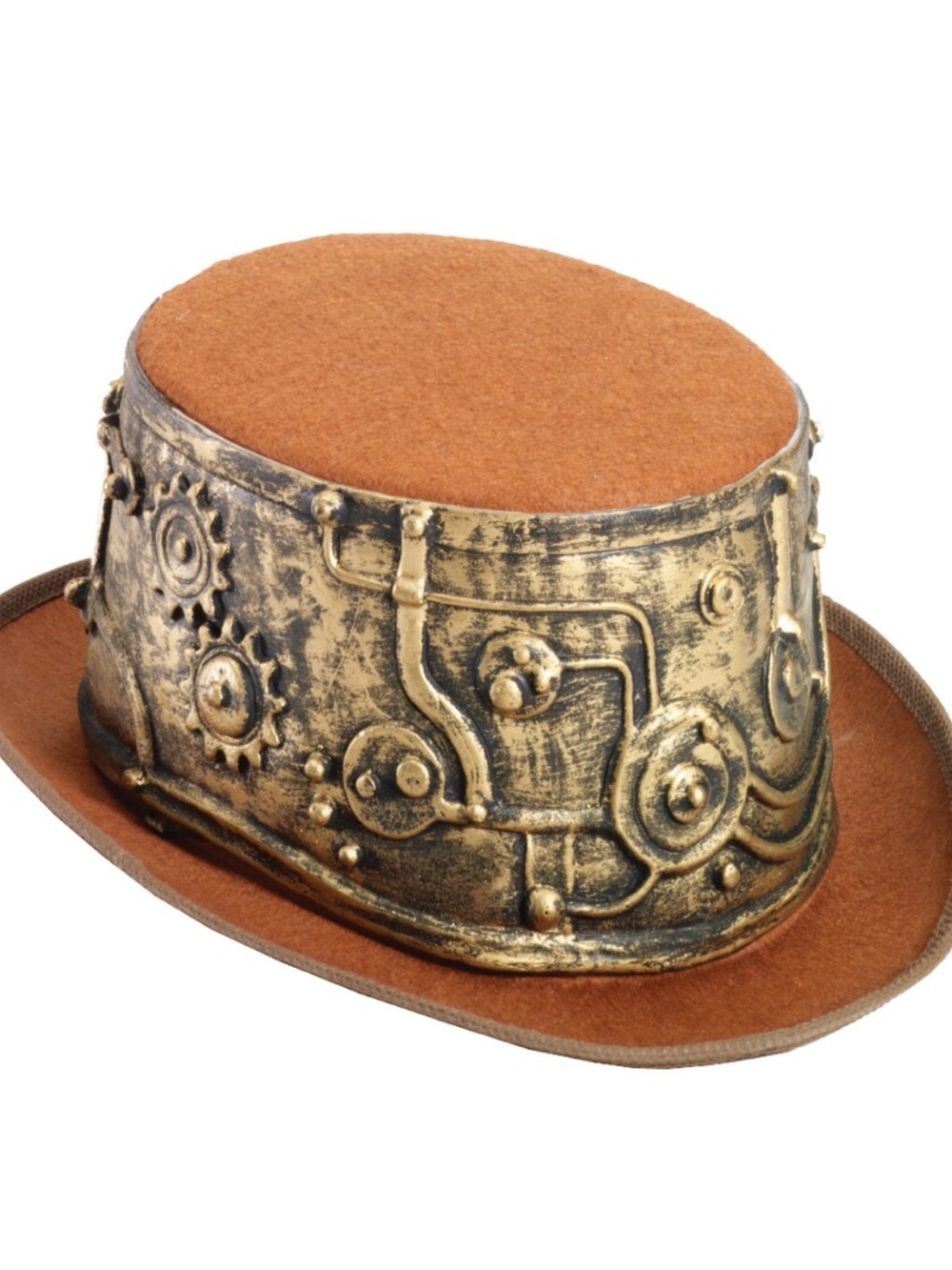 Steam punk top hat with googles